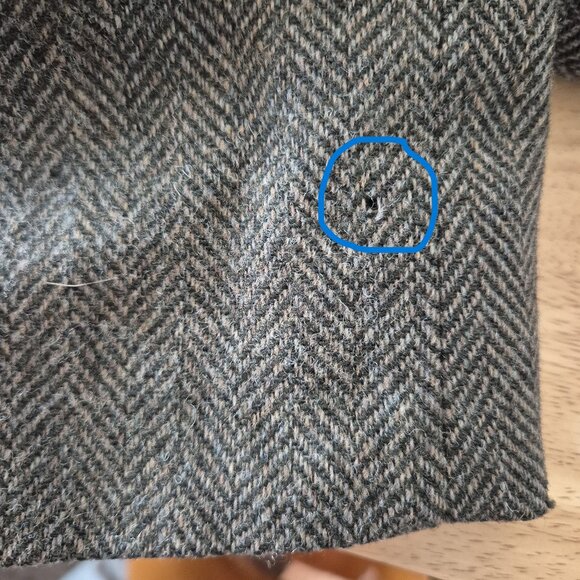 L.L.Bean Tweed Herringbone Wool Quilted-Thinsulated Sport Coat Brown Green - Picture 12 of 13